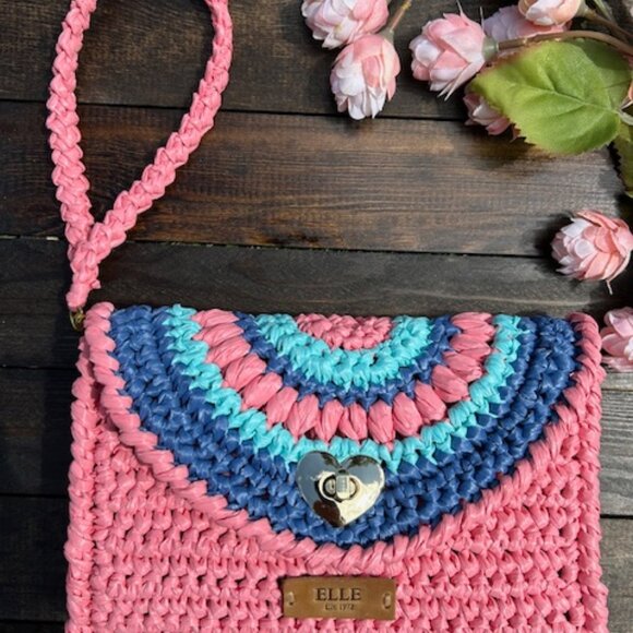 ELLE Raffia Crochet Clutch - Picture 8 of 15